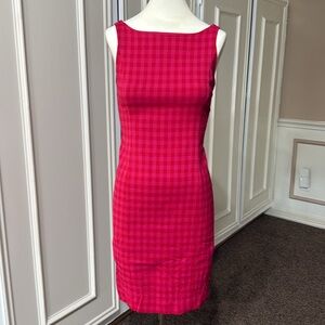 Sheath dress in colorful gingham